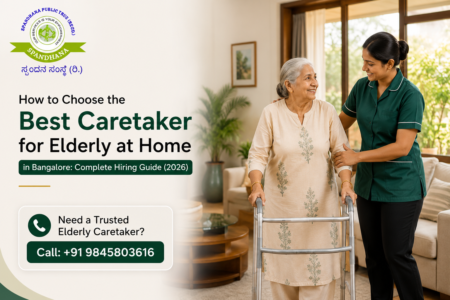 Caretaker for Elderly at Home in Bangalore